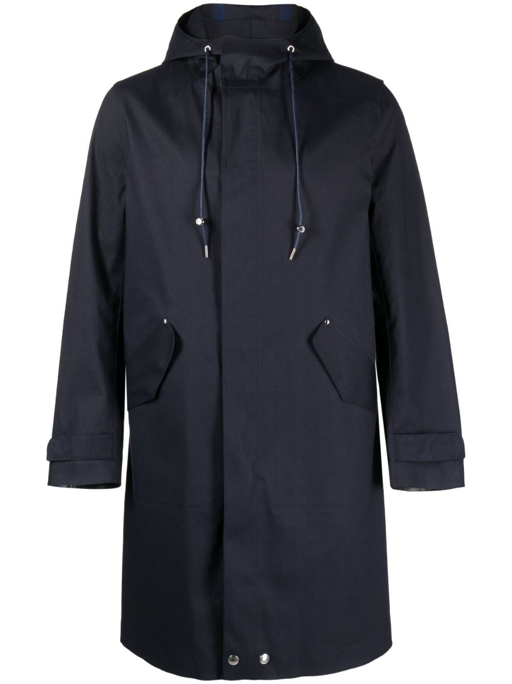 Mackintosh Granish cotton hooded raincoat - Blue von Mackintosh