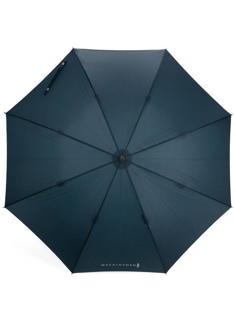 Mackintosh Heriot Whangee-handle umbrella - Blue von Mackintosh