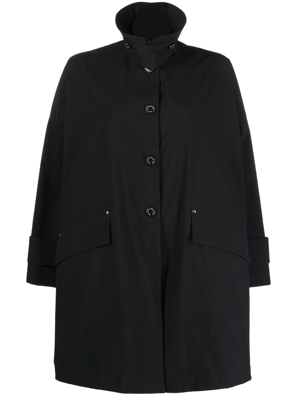 Mackintosh Humbie button-up coat - Black von Mackintosh