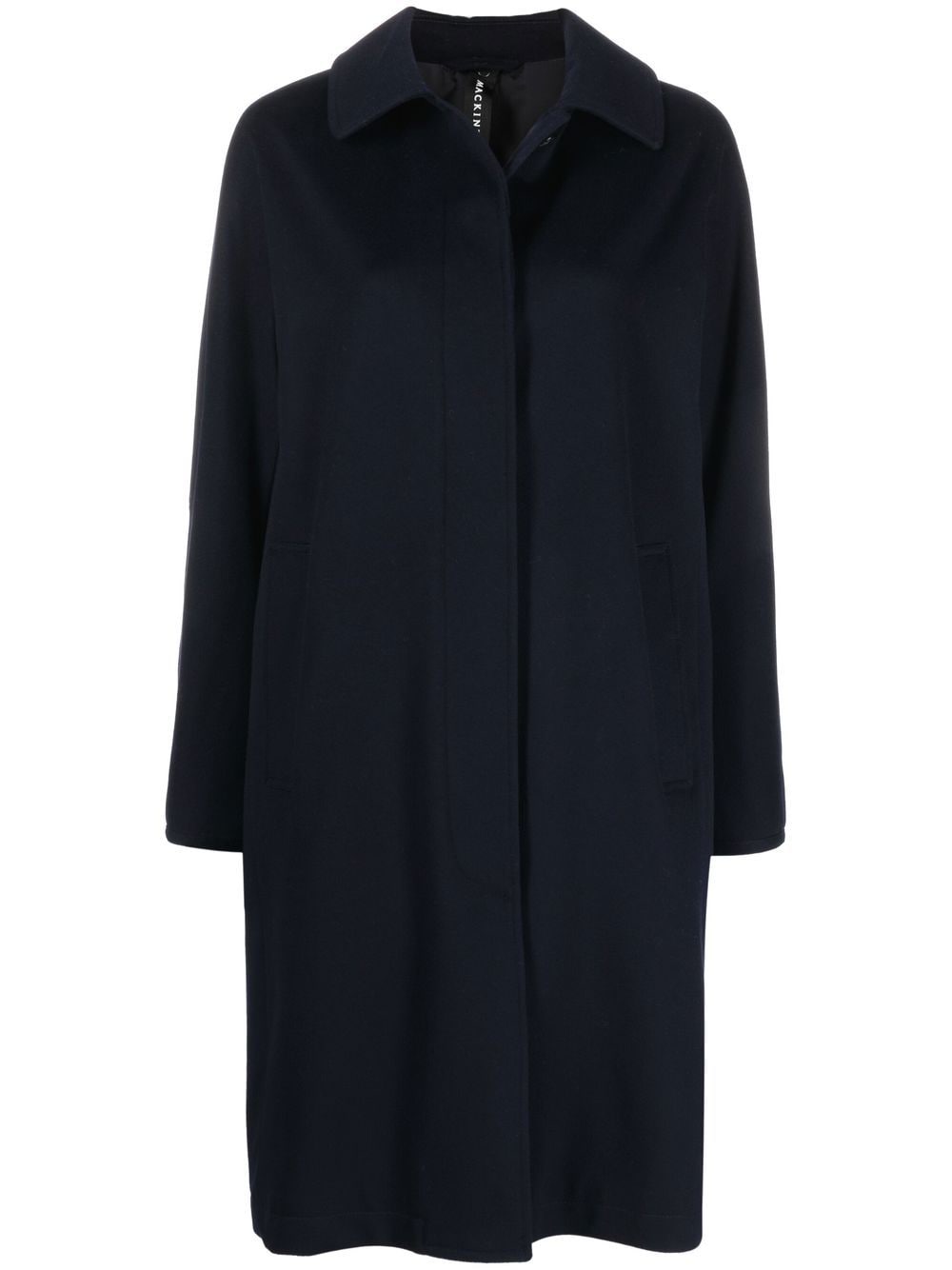 Mackintosh JEAN Storm System wool coat - Blue von Mackintosh