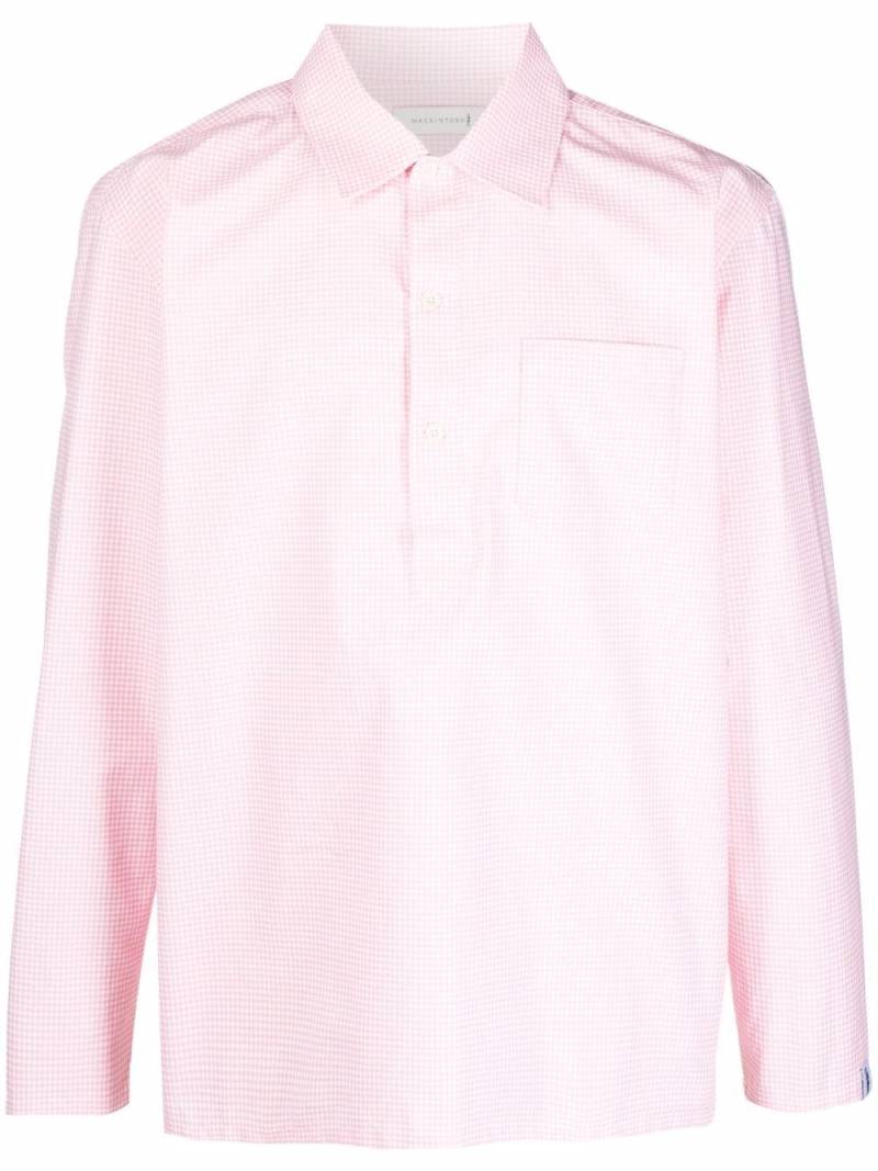 Mackintosh MILITARY gingham-check shirt - Pink von Mackintosh