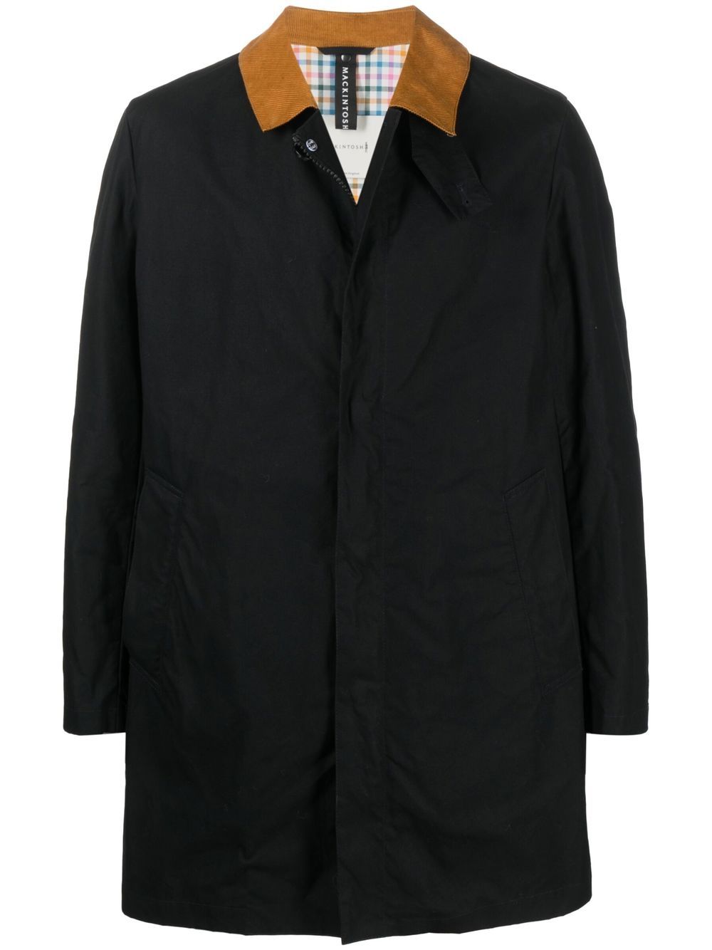 Mackintosh NORFOLK waxed cotton coat - Black von Mackintosh