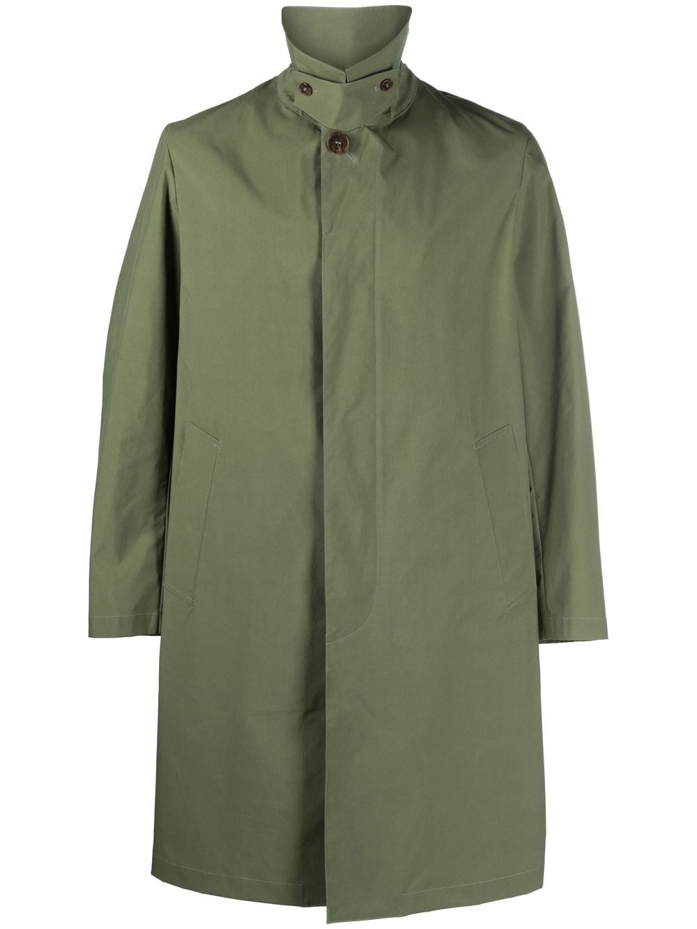 Mackintosh Newington cotton single-breasted coat - Green von Mackintosh