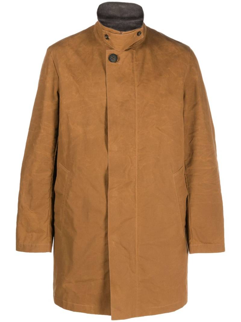 Mackintosh Norfolk single-breasted cotton coat - Brown von Mackintosh