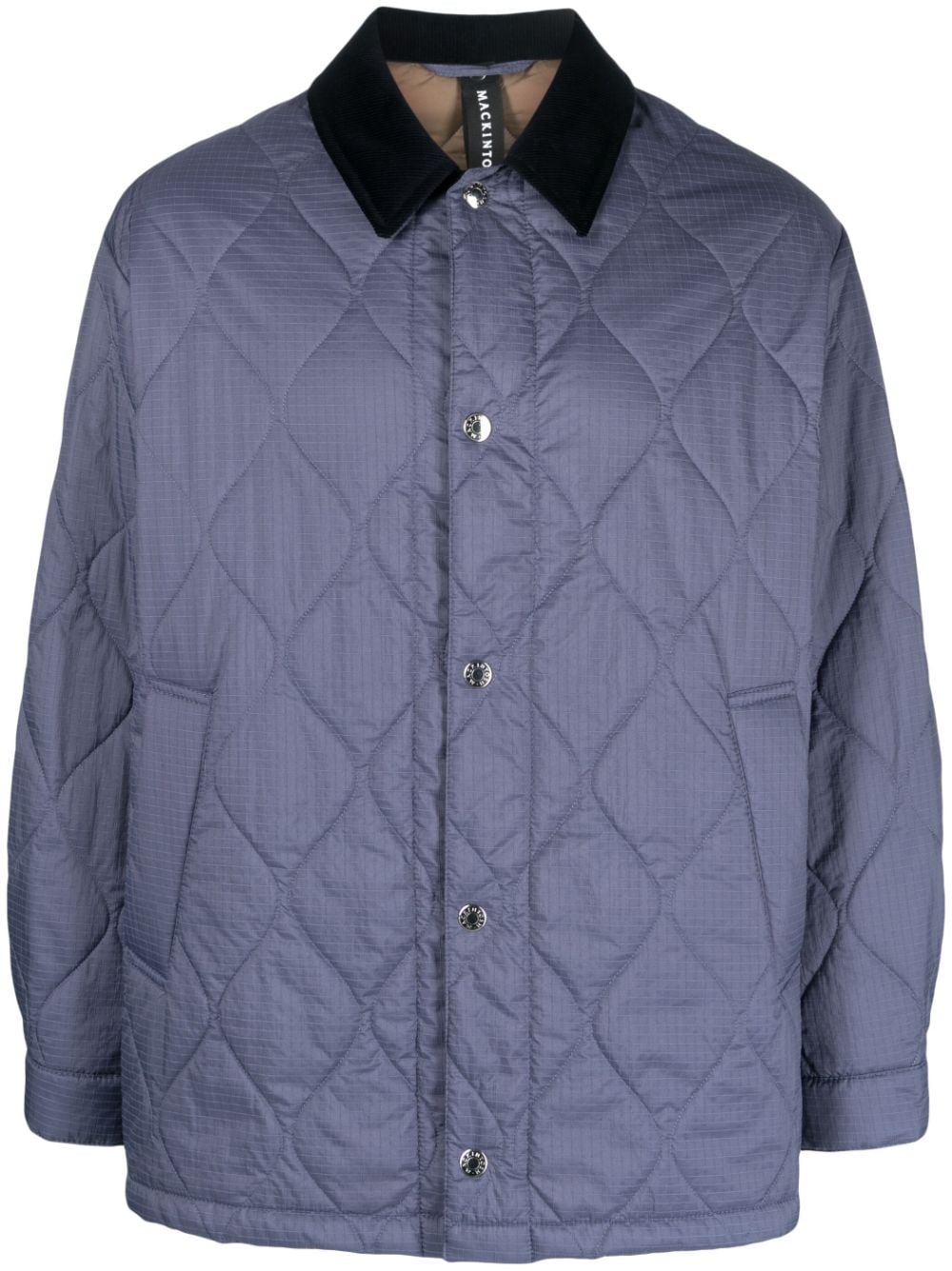 Mackintosh Teeming quilted coach jacket - Blue von Mackintosh