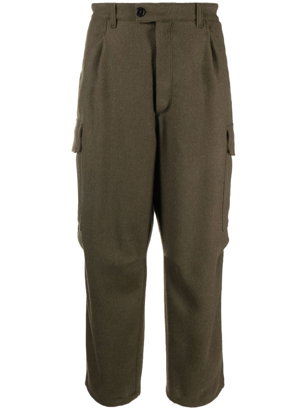 Mackintosh cropped wool cargo trousers - Green von Mackintosh