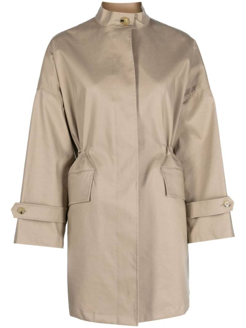 Mackintosh drawstring-waist cotton parka coat - Neutrals von Mackintosh