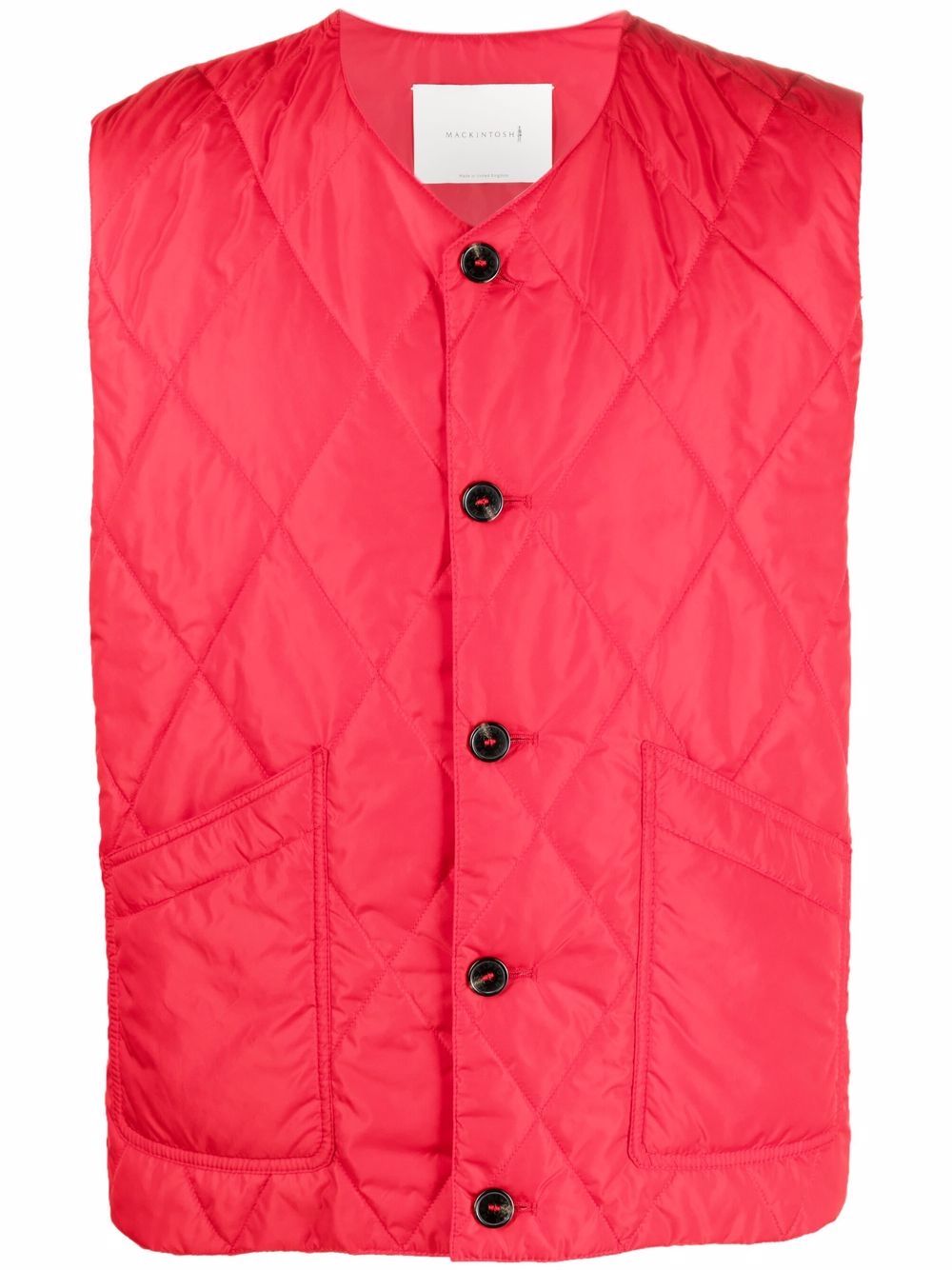 Mackintosh quilted sleeveless gilet jacket - Red von Mackintosh