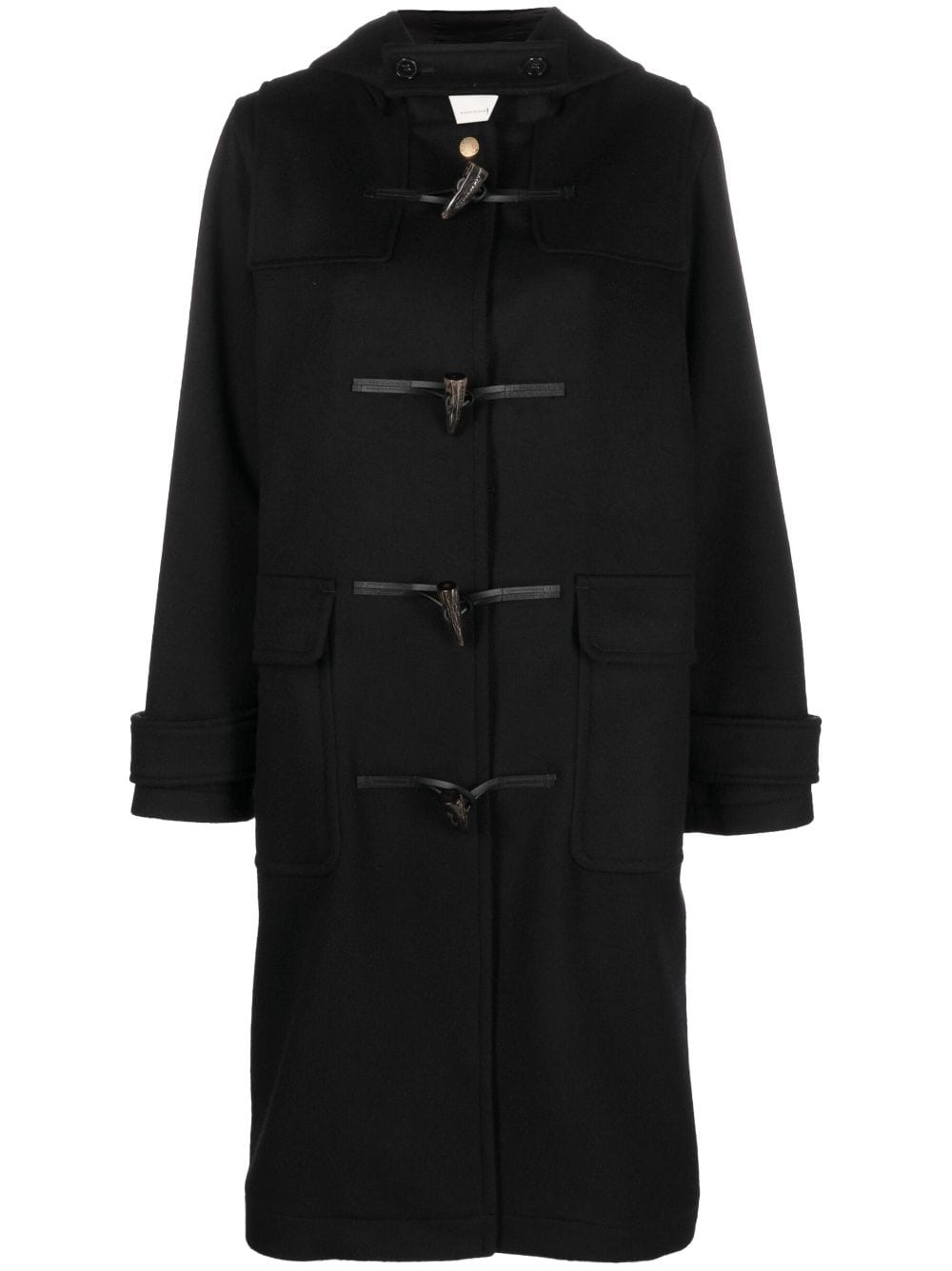 Mackintosh single-breasted toggle-fastening coat - Black von Mackintosh