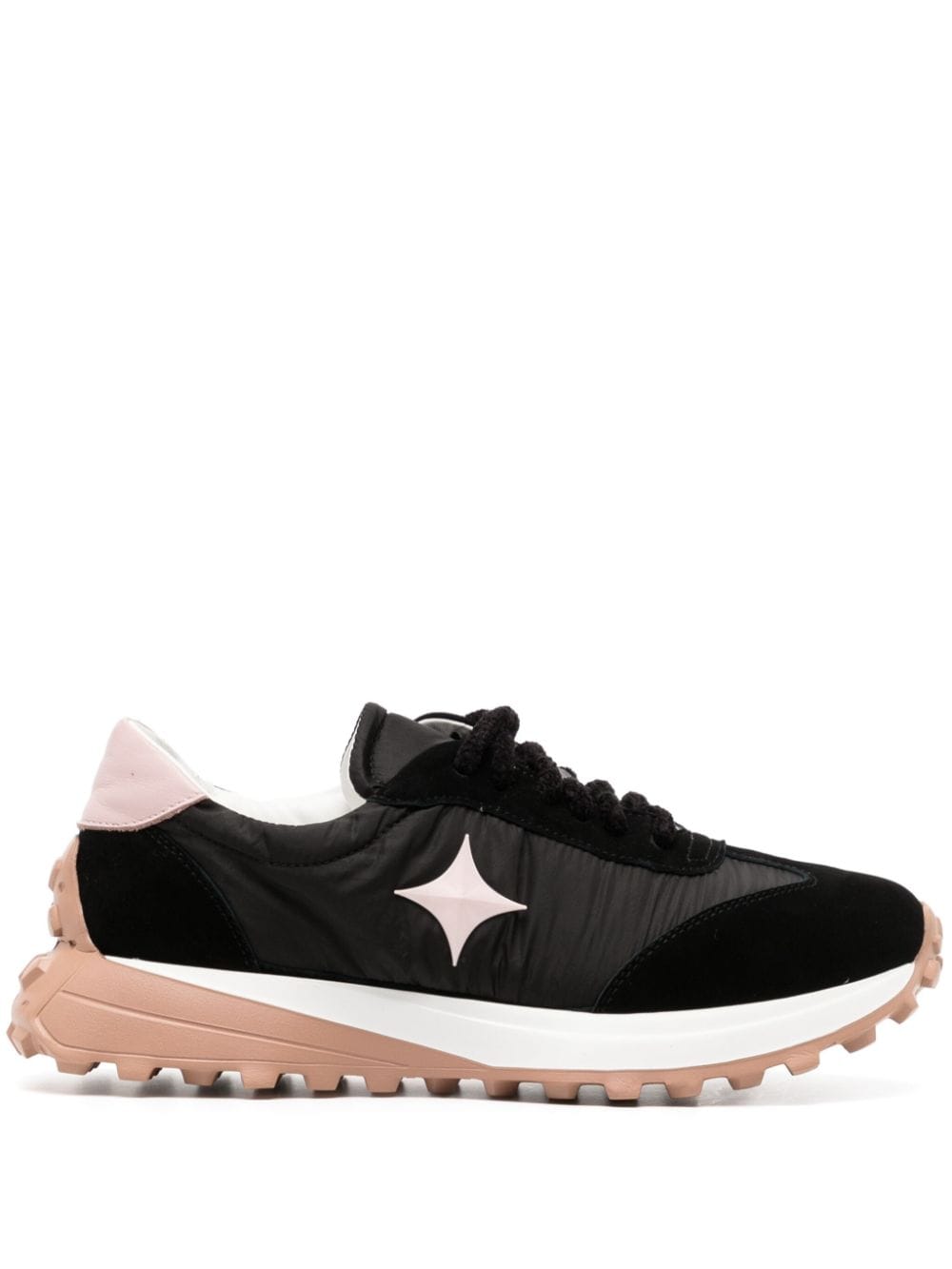 Madison.Maison Star suede-trimmed sneakers - Black von Madison.Maison