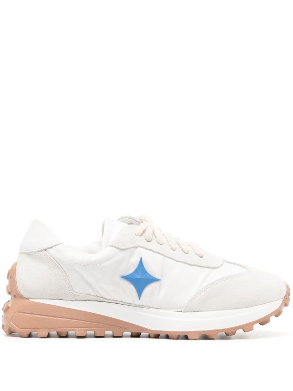 Madison.Maison Star suede-trimmed sneakers - White von Madison.Maison