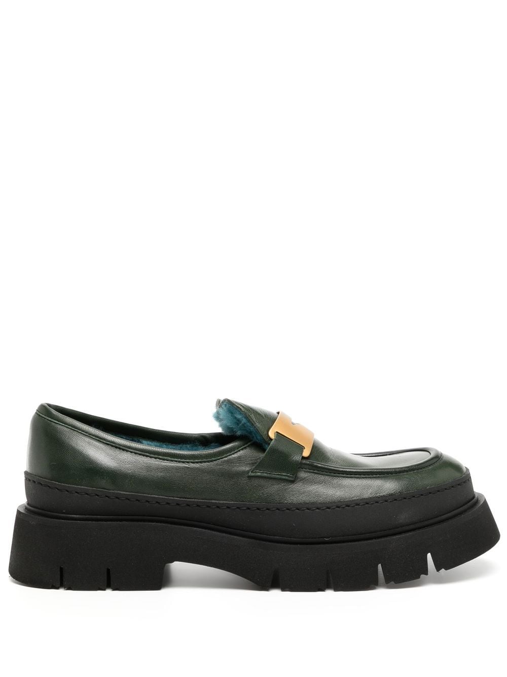 Madison.Maison logo-plaque chunky loafers - Black von Madison.Maison