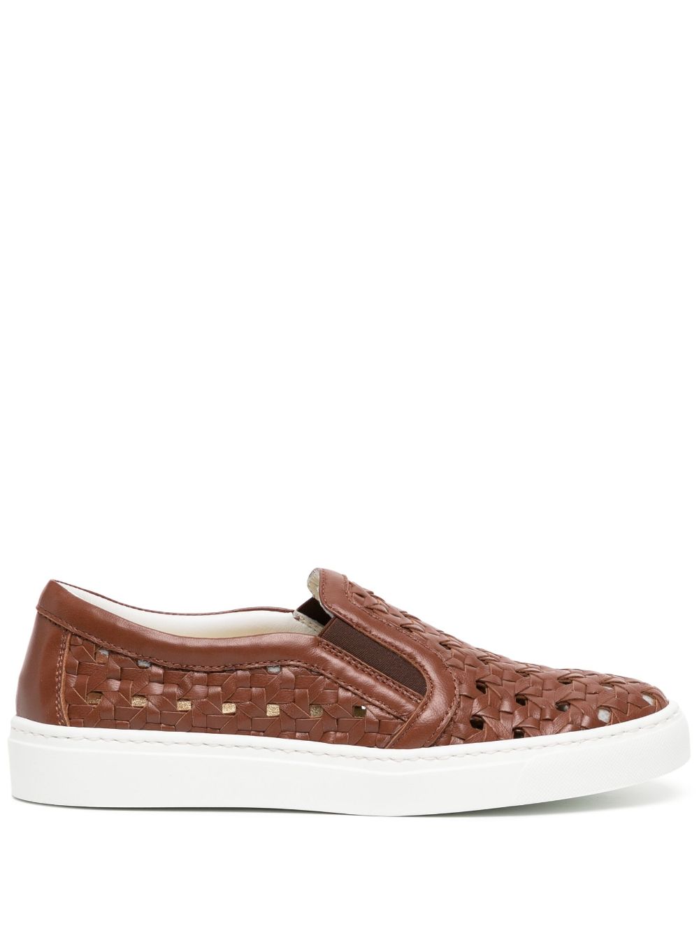 Madison.Maison interwoven slip-on sneakers - Brown von Madison.Maison