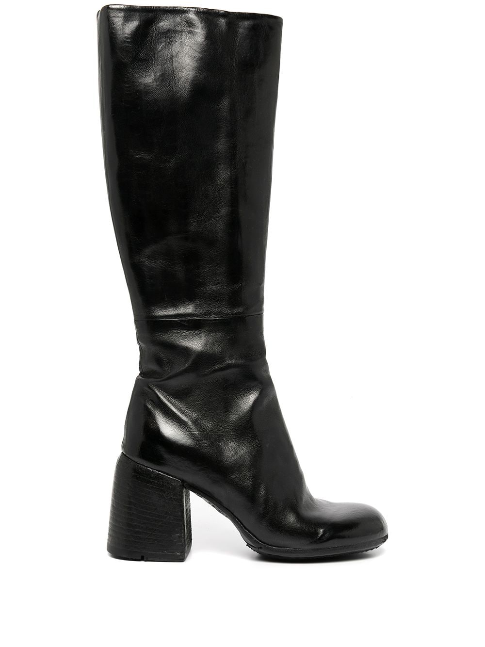 Madison.Maison knee-high leather boots - Black von Madison.Maison