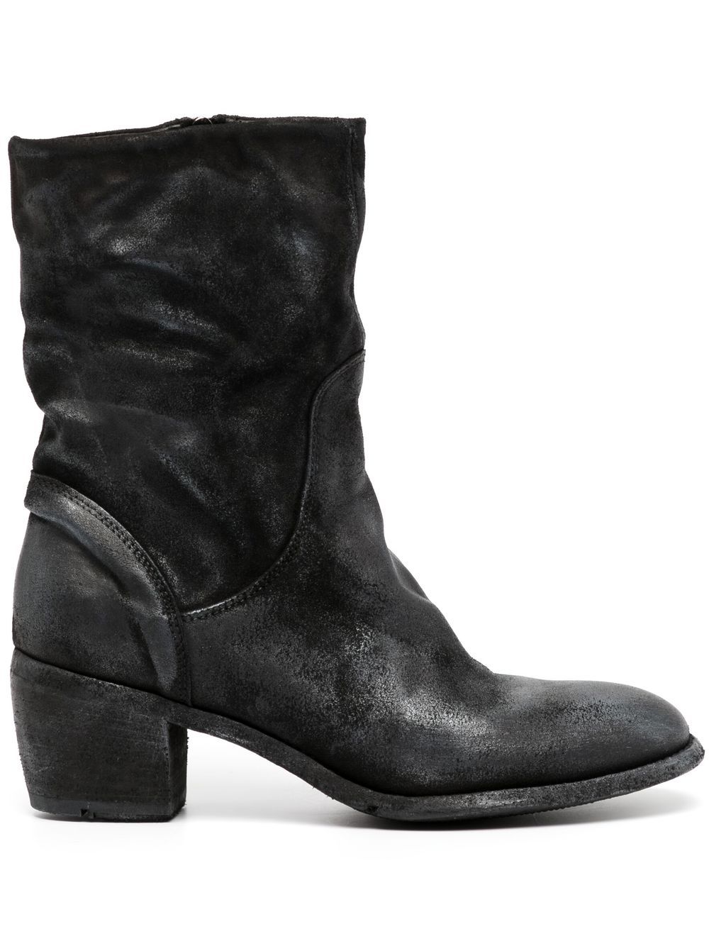 Madison.Maison laminated metallic-finish 60mm ankle boots - Silver von Madison.Maison