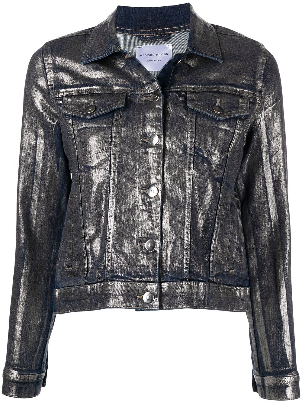 Madison.Maison metallic denim jacket - Silver von Madison.Maison