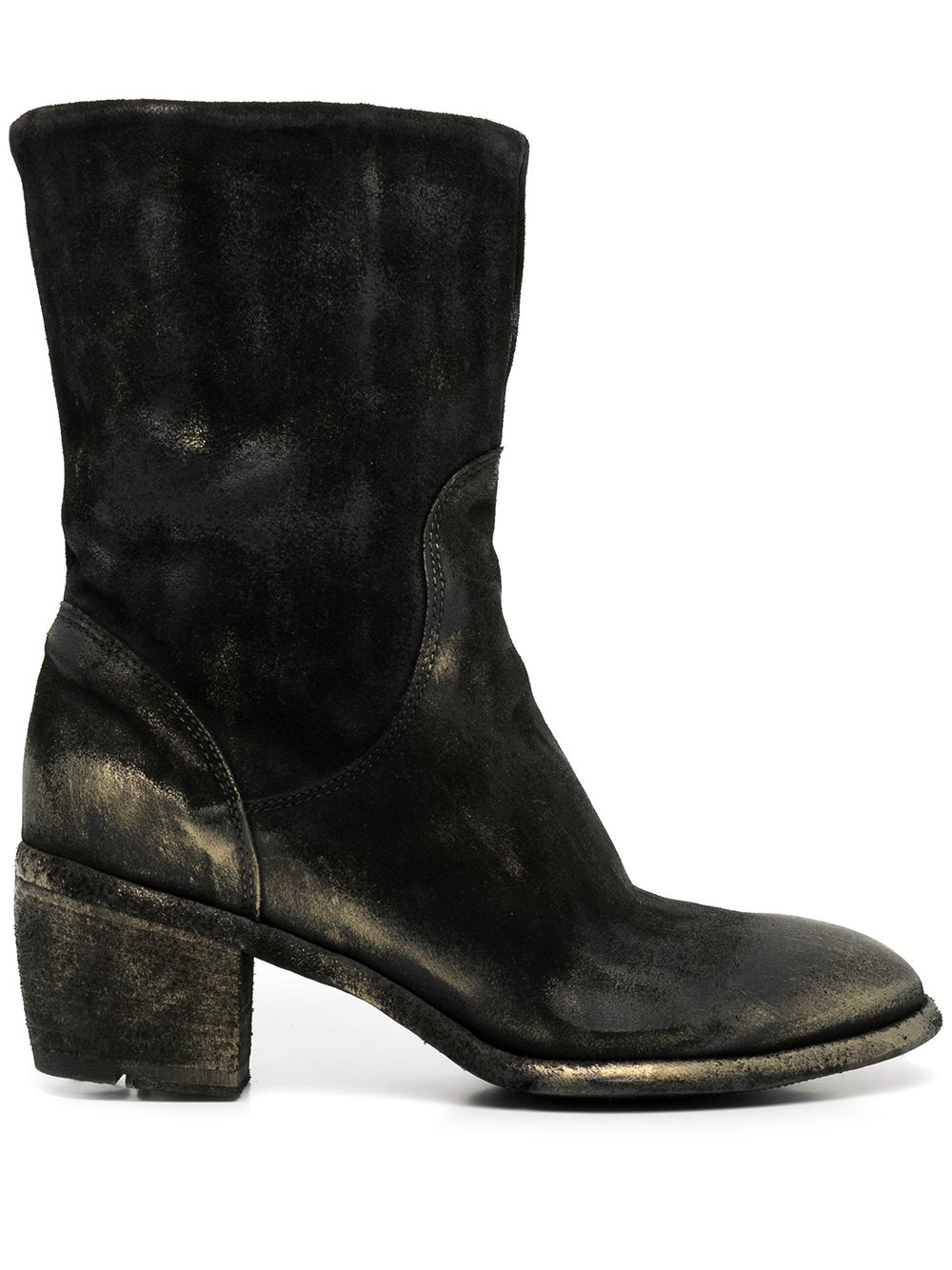 Madison.Maison metallic-effect mid-calf boots - Black von Madison.Maison