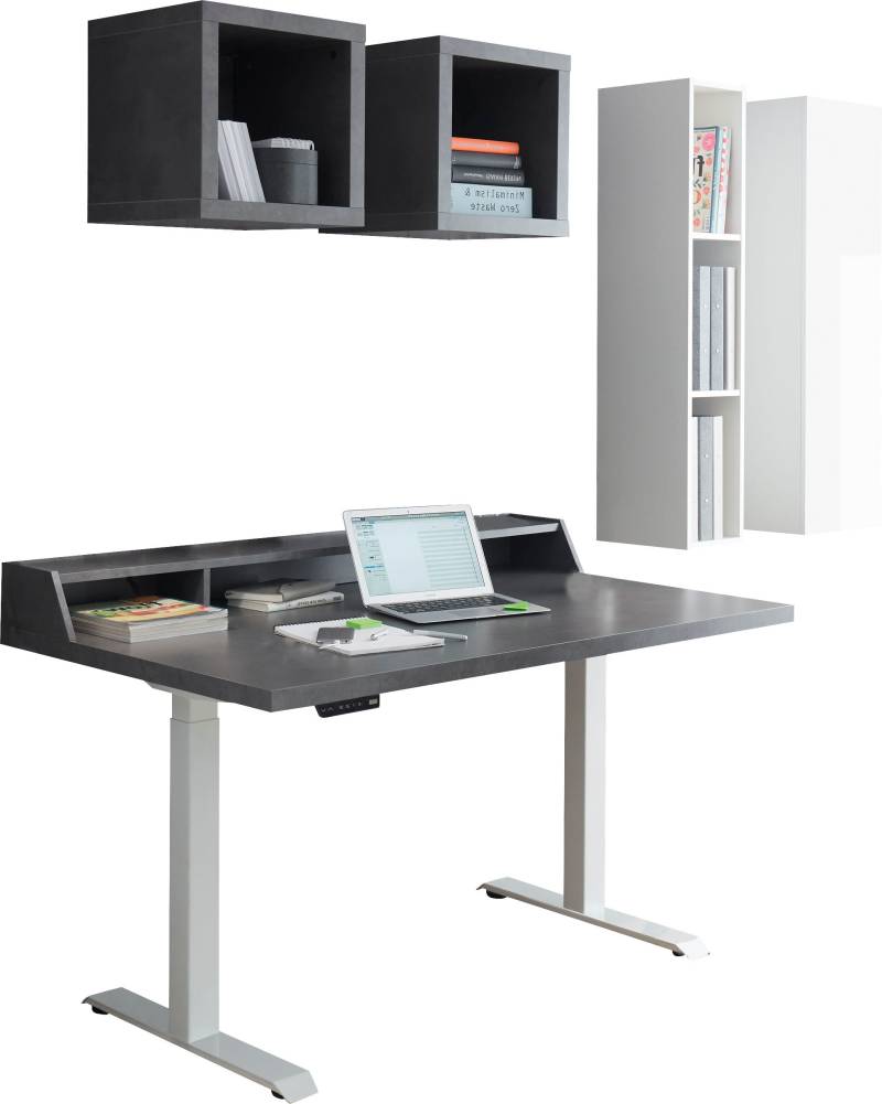 Mäusbacher Büromöbel-Set »Big System Office«, (6 tlg.), Schreibtisch höhenverstellbar von Mäusbacher