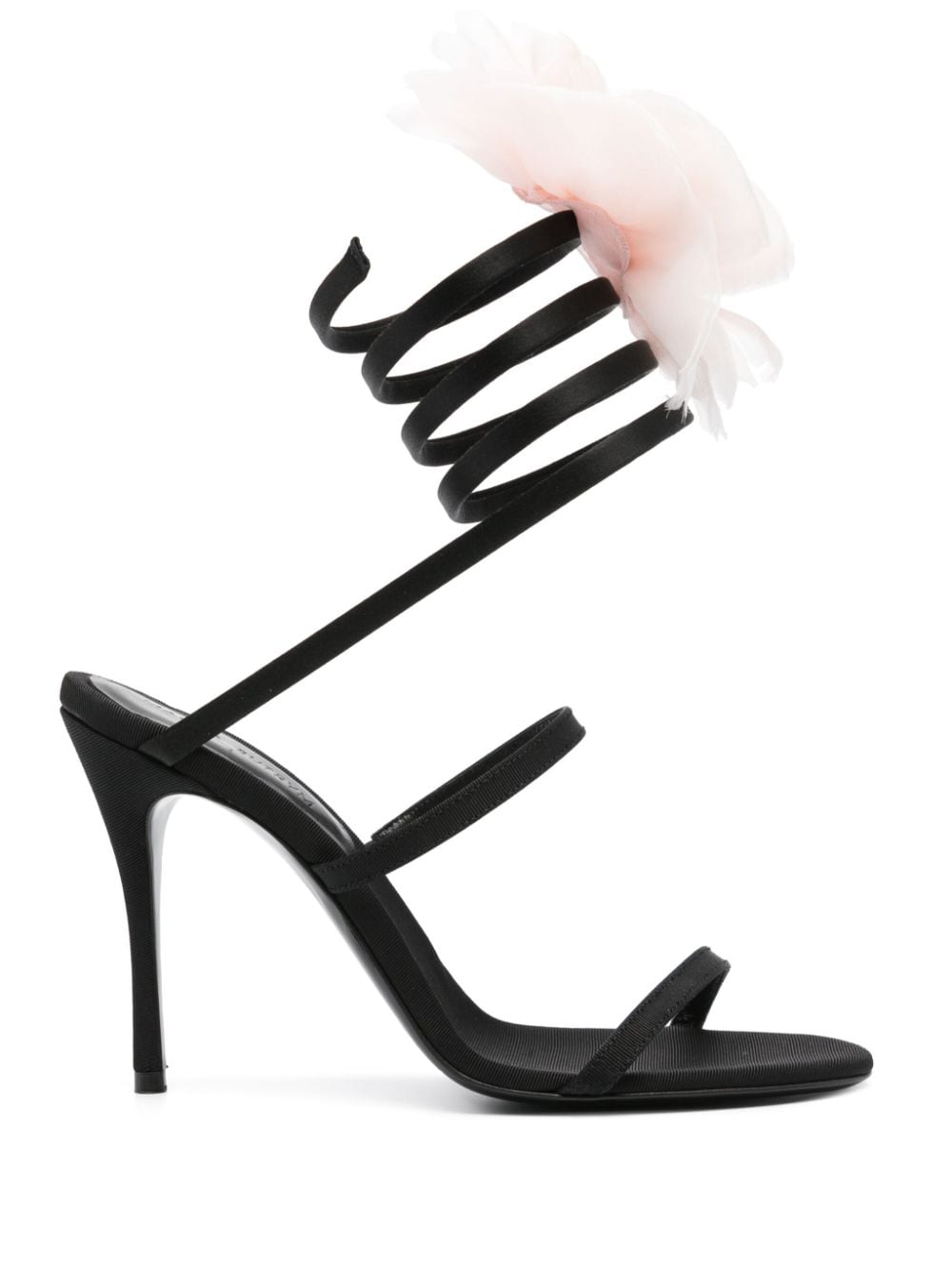 Magda Butrym 110mm floral-appliqué sandals - Black von Magda Butrym