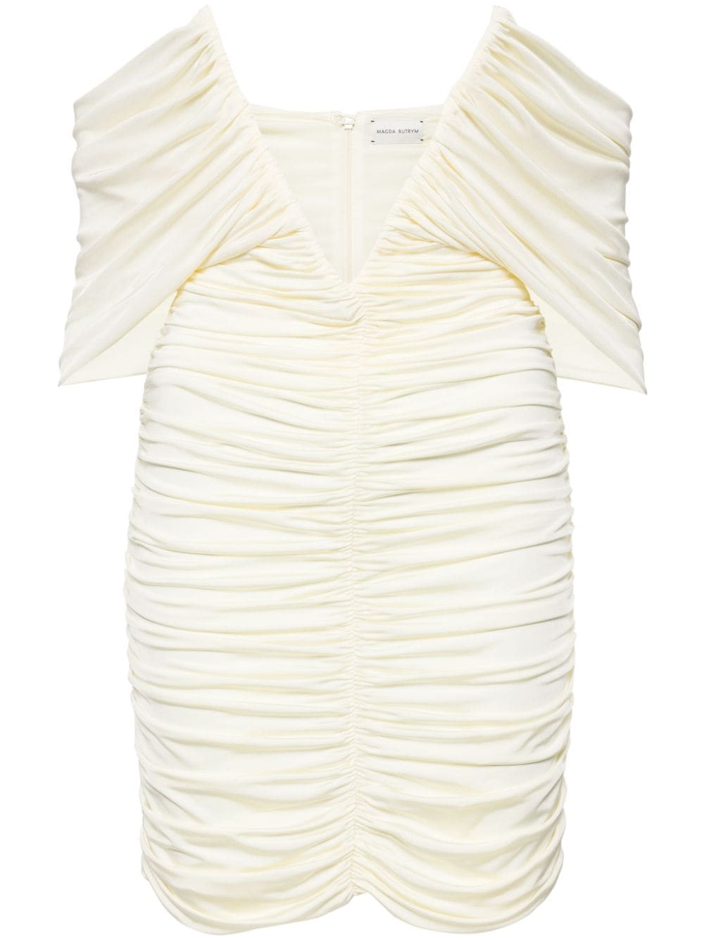 Magda Butrym V-neck ruched minidress - Yellow von Magda Butrym