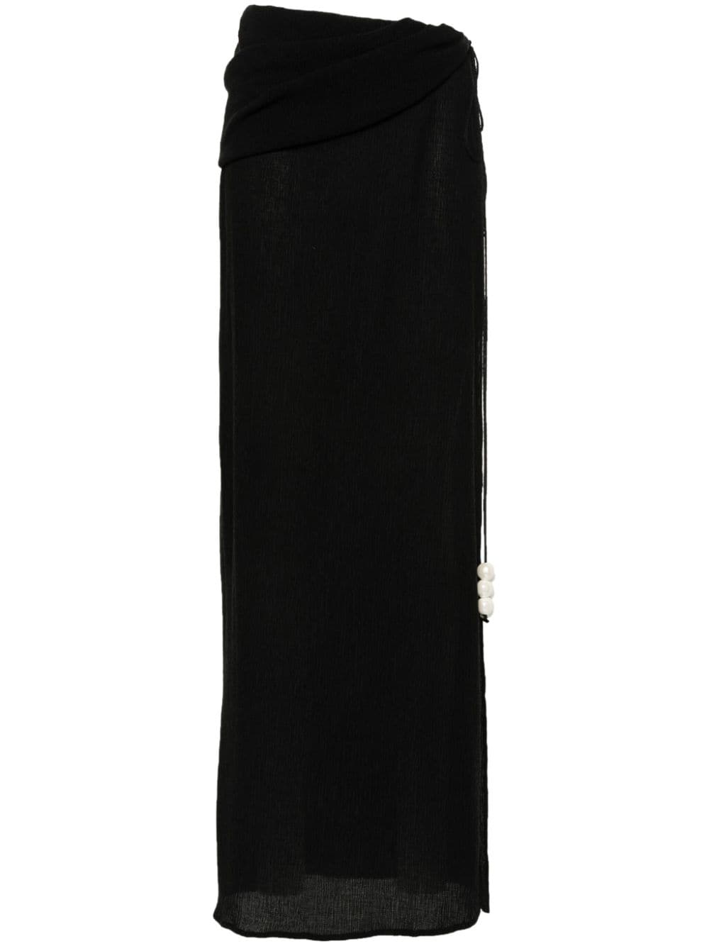 Magda Butrym asymmetric-design skirt - Black von Magda Butrym