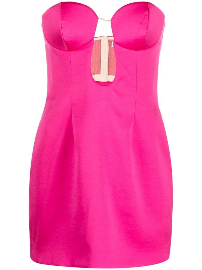 Magda Butrym cut-out strapless mini dress - Pink von Magda Butrym