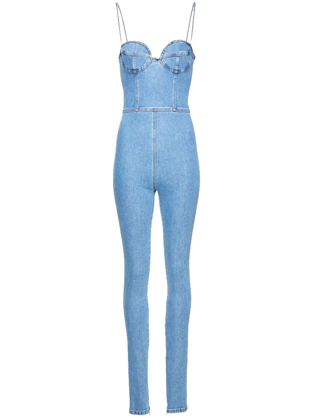 Magda Butrym denim bustier jumpsuit - Blue von Magda Butrym