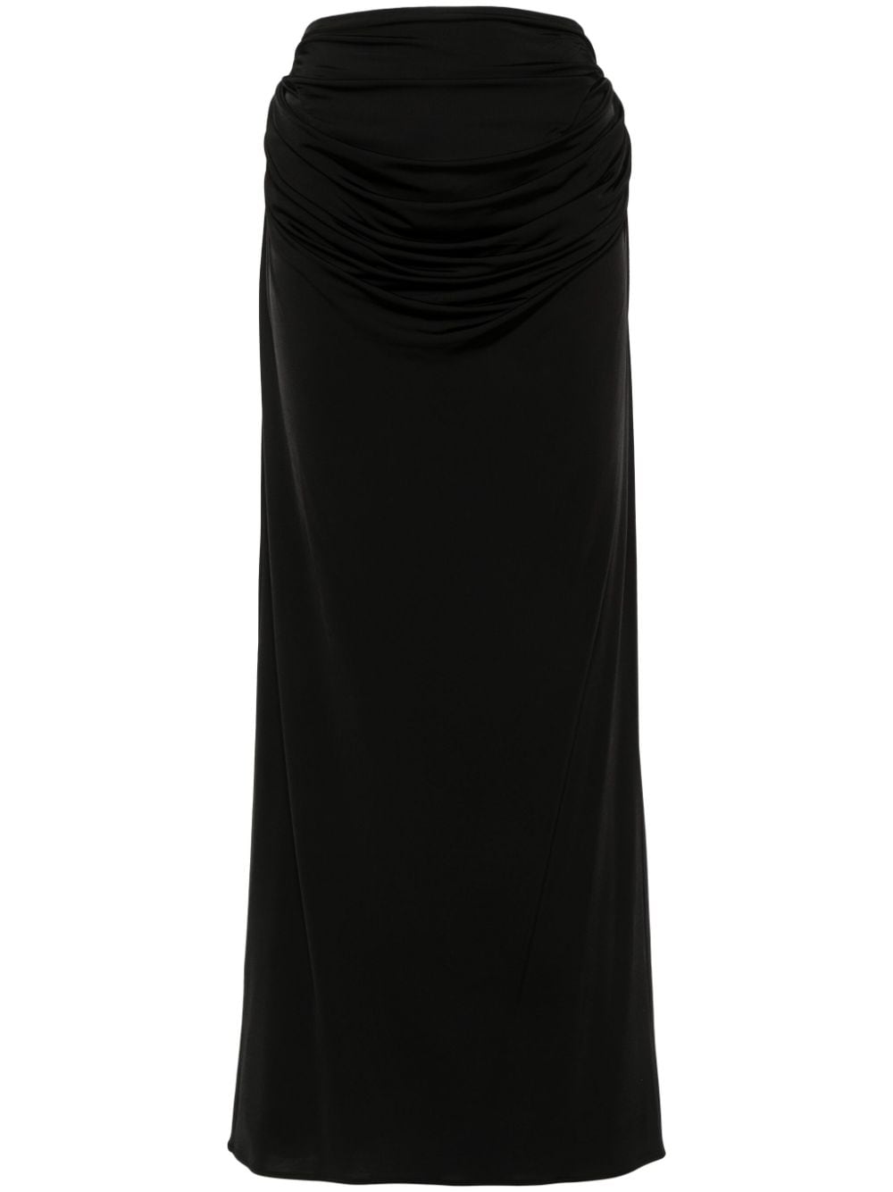 Magda Butrym draped maxi skirt - Black von Magda Butrym