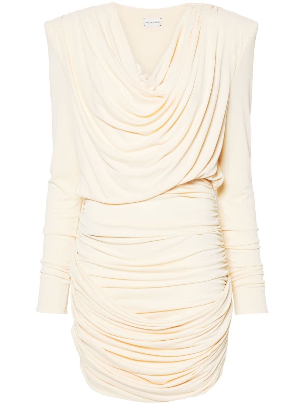 Magda Butrym draped mini dress - Neutrals von Magda Butrym