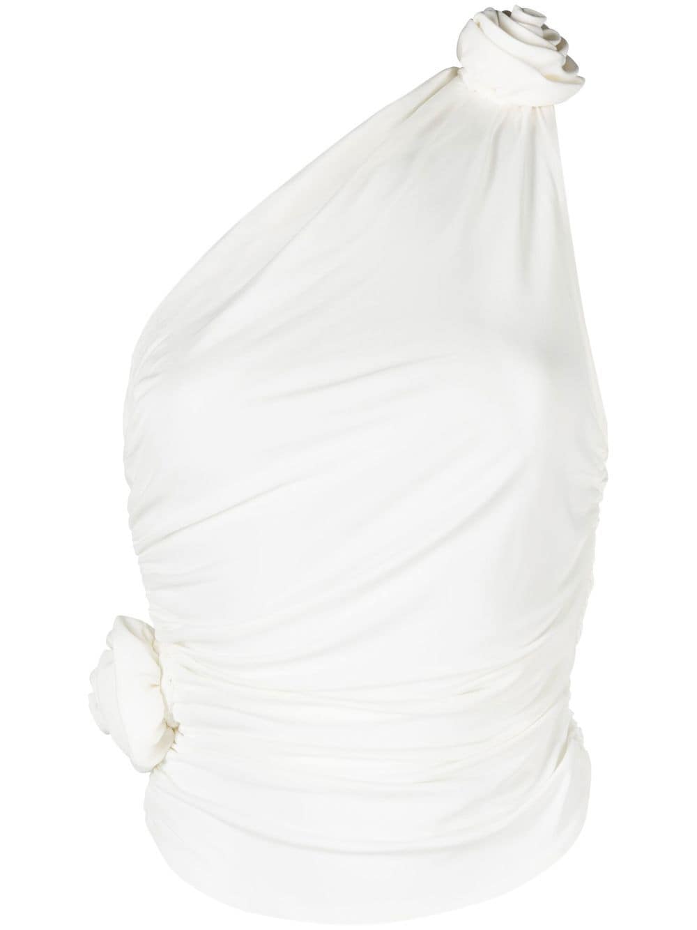 Magda Butrym draped one-shoulder top - White von Magda Butrym