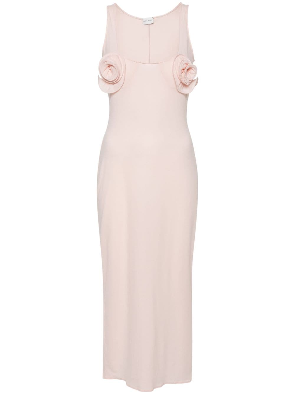 Magda Butrym floral-appliqué dress - Pink von Magda Butrym