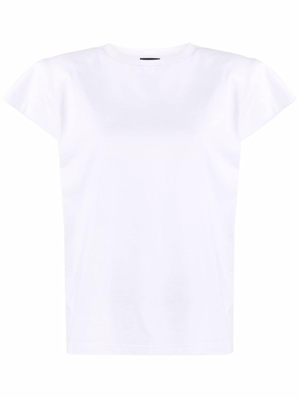 Magda Butrym padded shoulder logo T-shirt - White von Magda Butrym