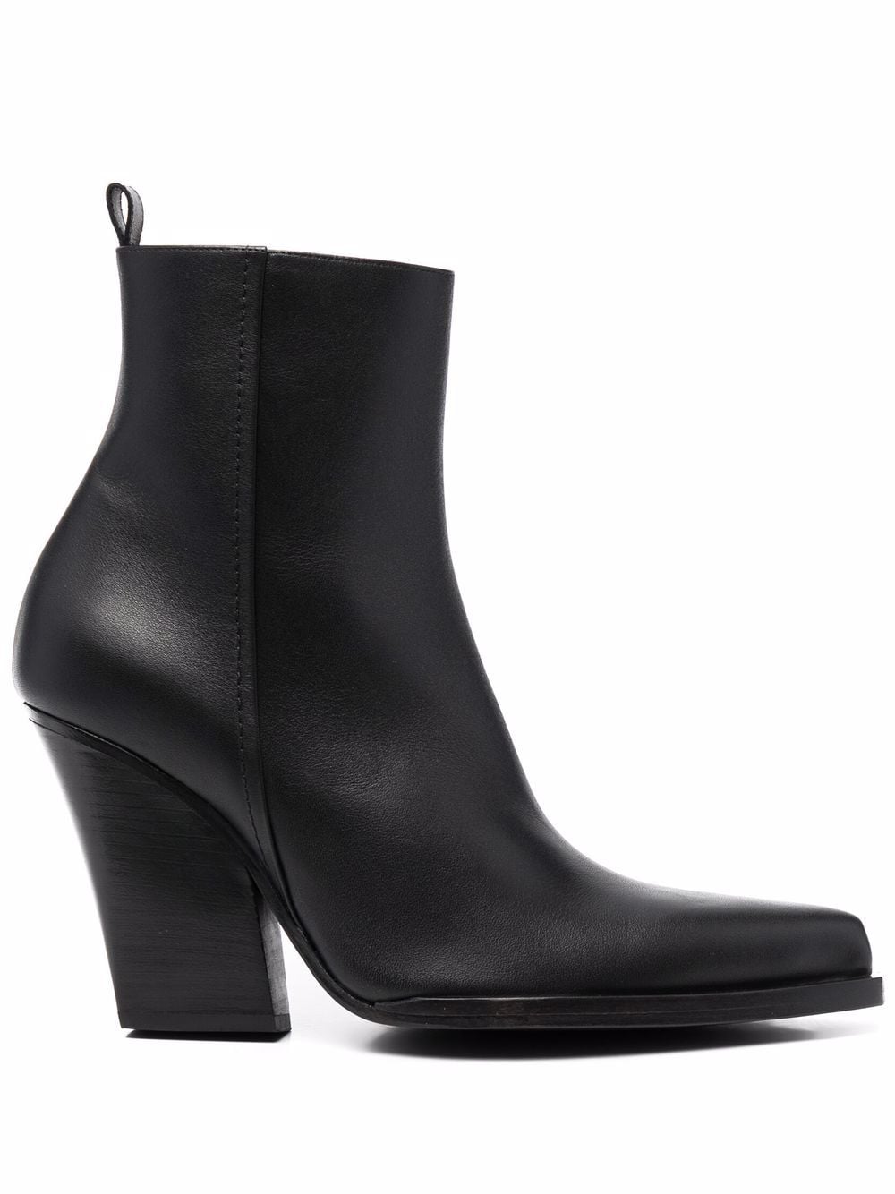 Magda Butrym pointed leather boots - Black von Magda Butrym