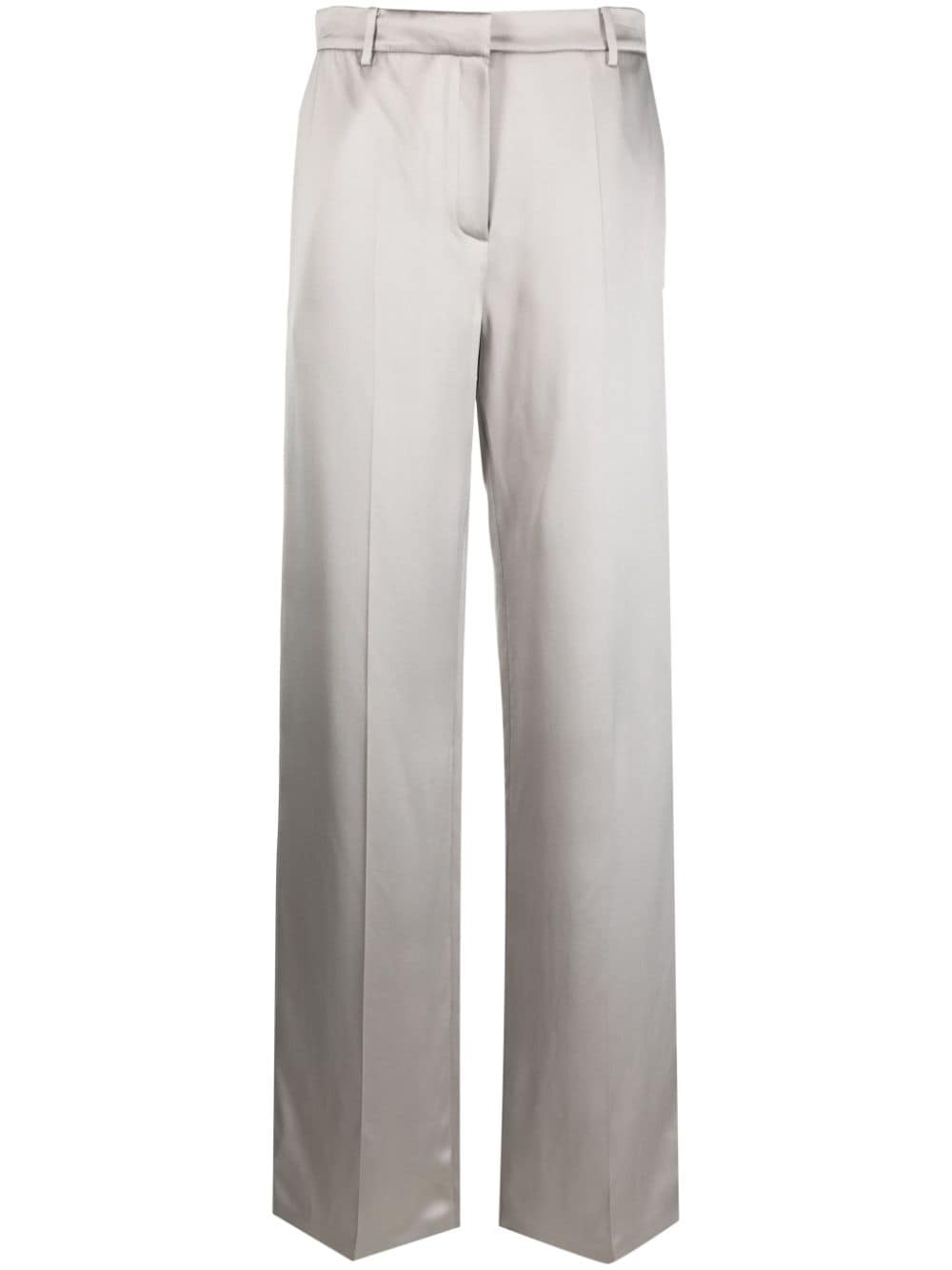 Magda Butrym silk wide-leg trousers - Grey von Magda Butrym