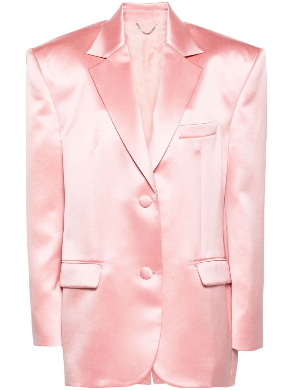 Magda Butrym single-breasted silk blazer - Pink von Magda Butrym