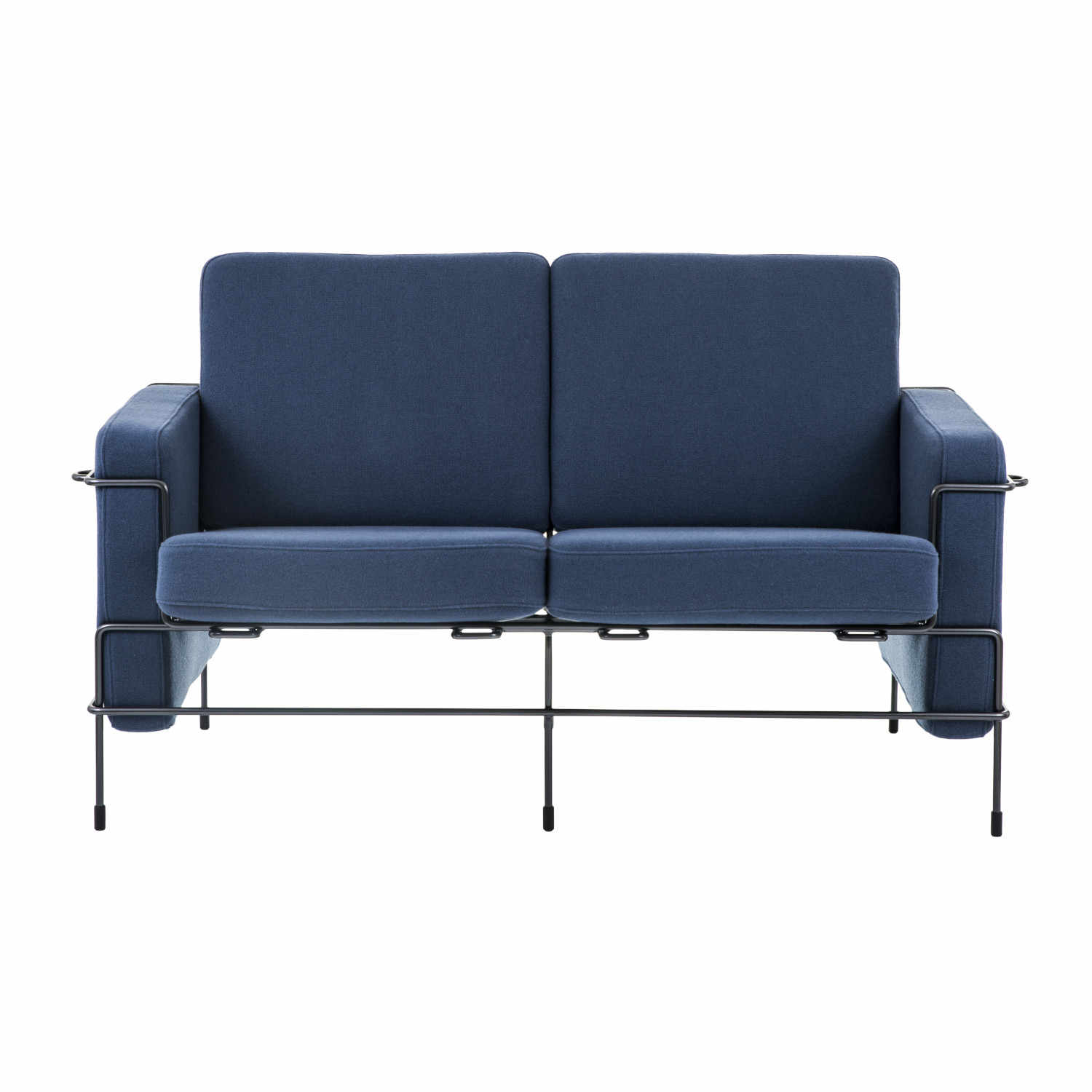 Traffic_2 2er Stoff-Sofa , Bezug kvadrat tonus 4 - 454/amber, Gestell schwarz 5013 Traffic_2 2er Stoff-Sofa , Bezug kvadrat tonus 4 - 454/amber, Gestell schwarz 5013 von Magis Spa
