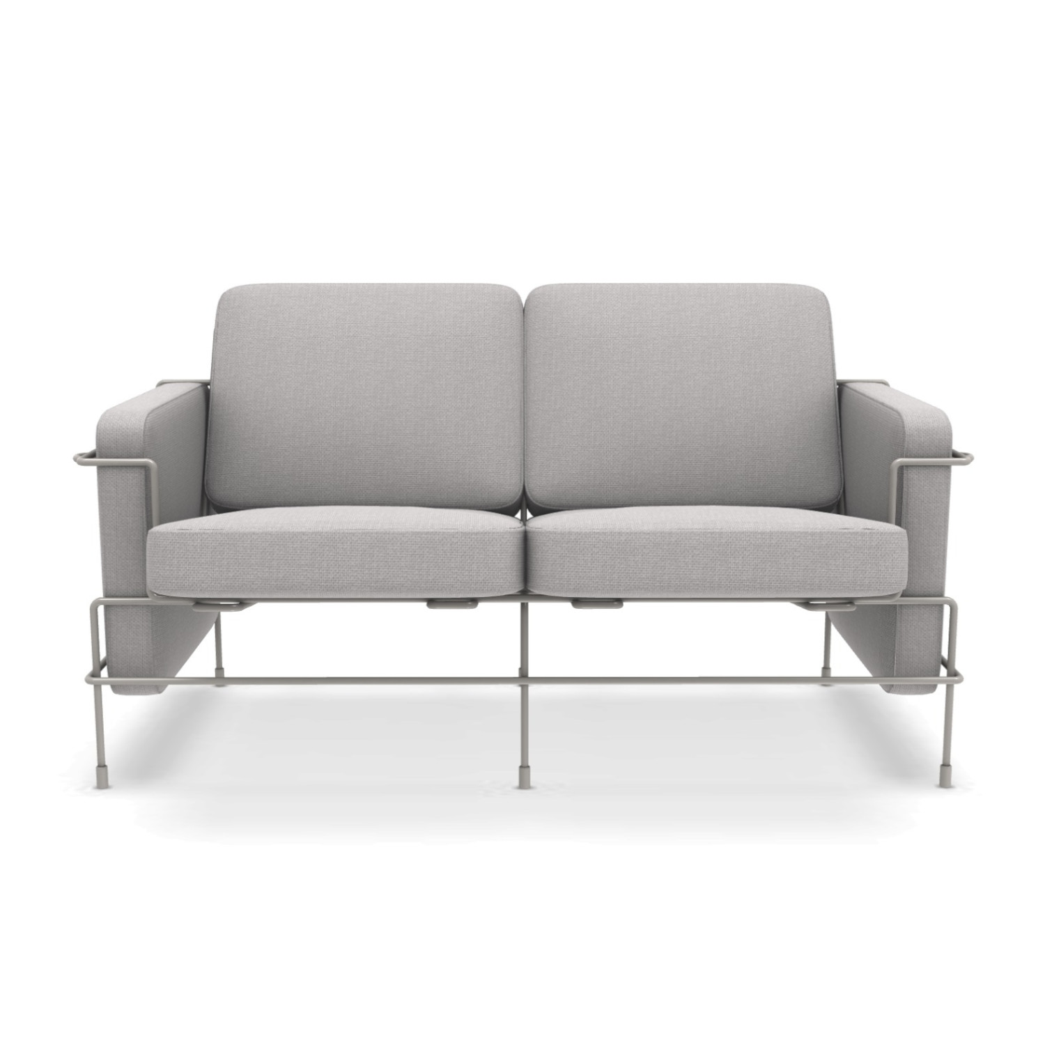 Traffic_2 Outdoor 2er Sofa, Bezug polyhedra 1101 - weiss von Magis Spa