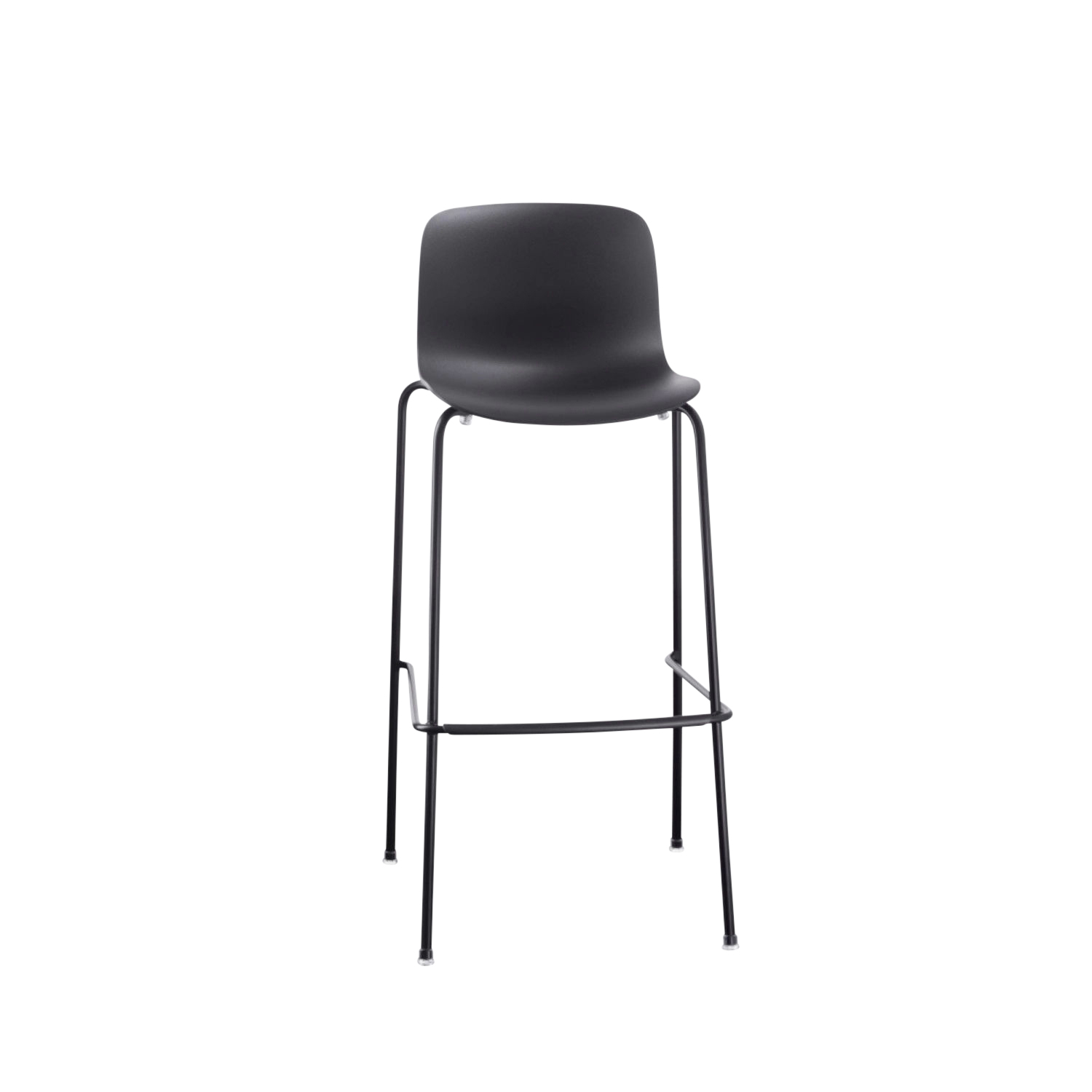 Troy 4-Bein Barhocker, Sitz Polypropylen korallenrot 1490 c, Untergestell weiss pulverbeschichtet 5110, Höhe 67.5 cm Troy 4-Bein Barhocker, Sitz Polypropylen korallenrot 1490 c, Untergestell weiss pulverbeschichtet 5110, Höhe 67.5 cm von Magis Spa