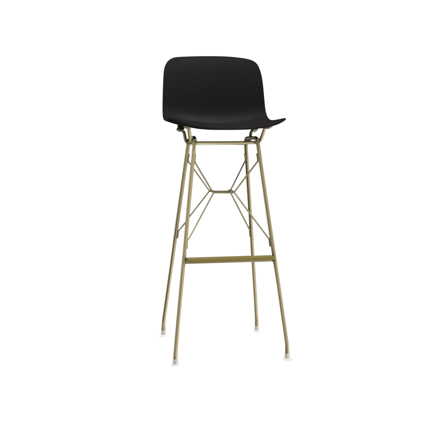 Troy Wireframe Barhocker, Sitz Polypropylen schwarz 1763 c, Untergestell weiss pulverbeschichtet 5110, Sitzhöhe 50 cm Troy Wireframe Barhocker, Sitz Polypropylen schwarz 1763 c, Untergestell weiss pulverbeschichtet 5110, Sitzhöhe 50 cm von Magis Spa