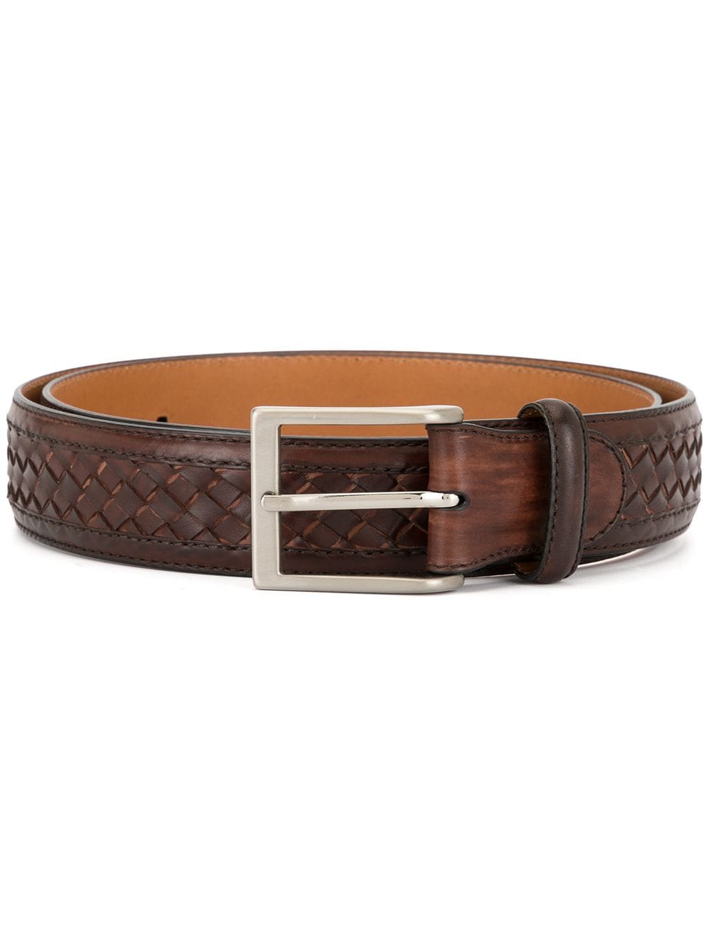 Magnanni woven-leather belt - Brown von Magnanni