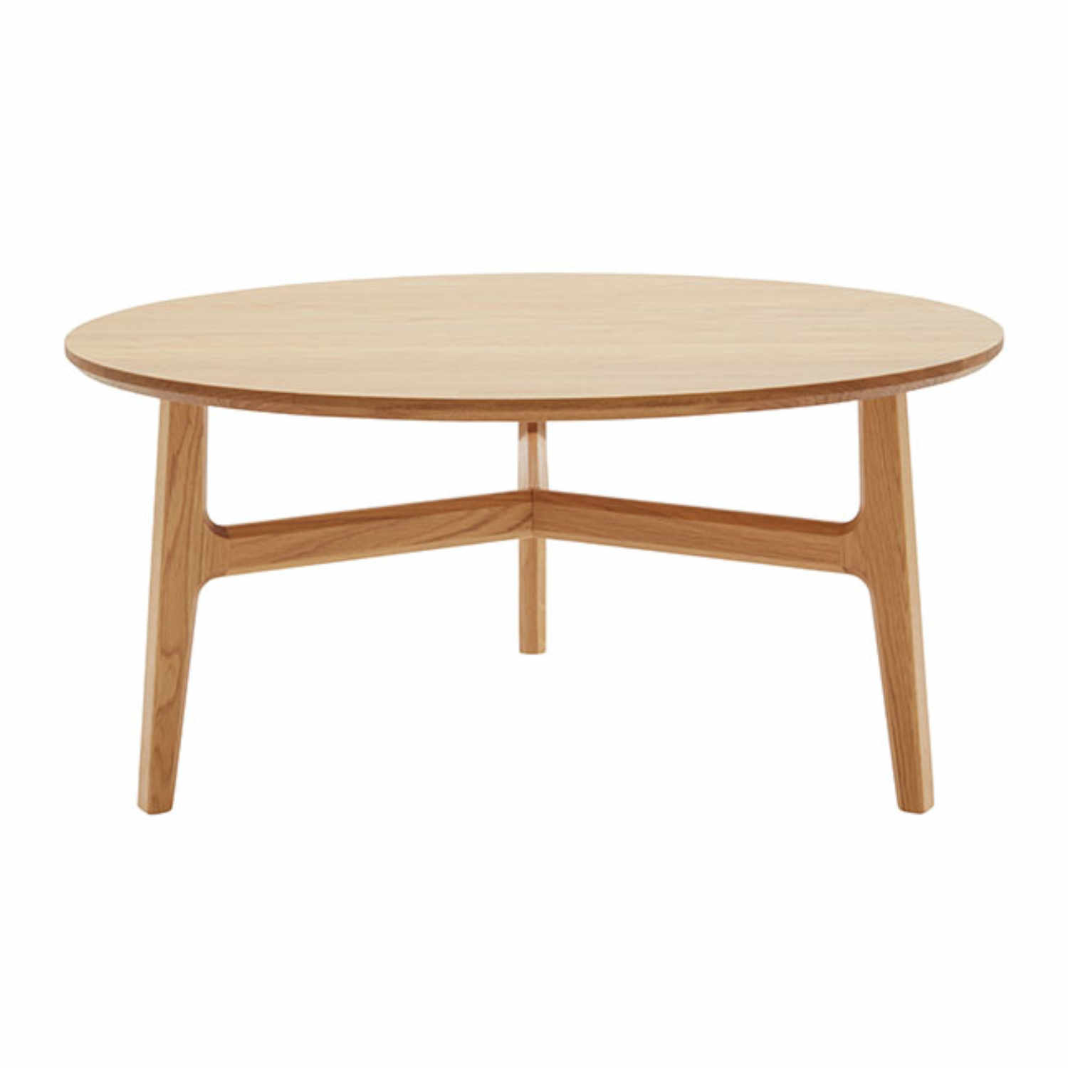 Freya Coffee Table Couchtisch, Grösse h. 45 x d. 60cm, Holz oak, transparent lacquer von Magnus Olesen