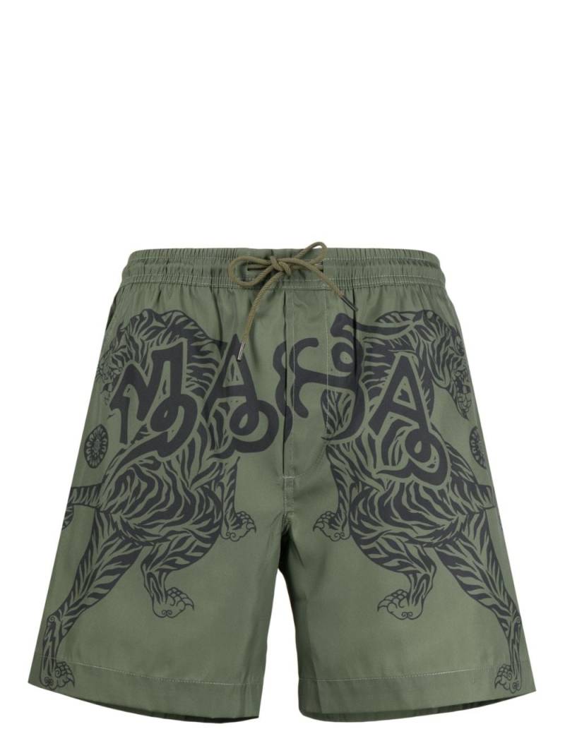 Maharishi Maharishi Muay Thai swim shorts - Green von Maharishi