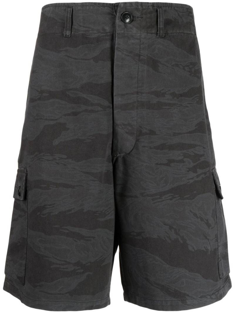 Maharishi camouflage-print cargo shorts - Black von Maharishi