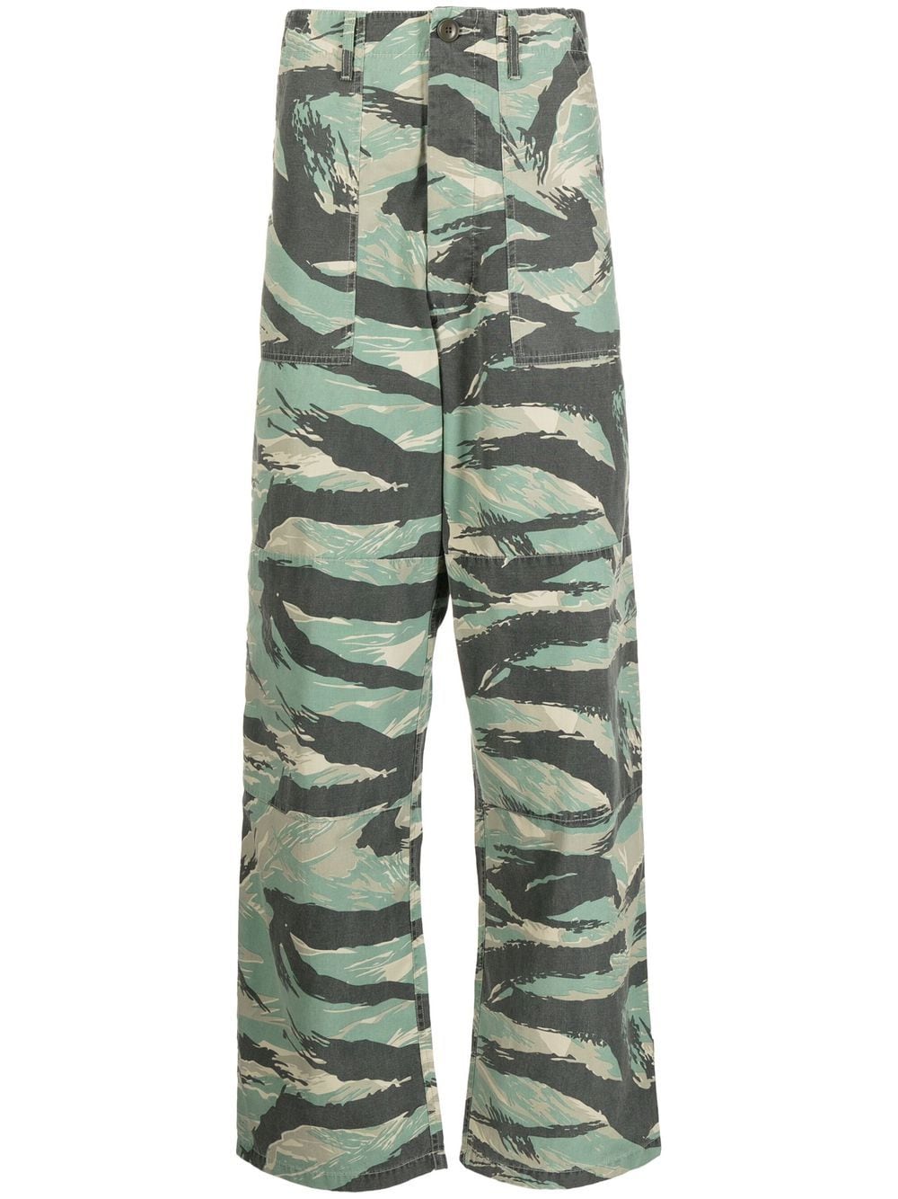 Maharishi camouflage-print straight-leg trousers - Green von Maharishi