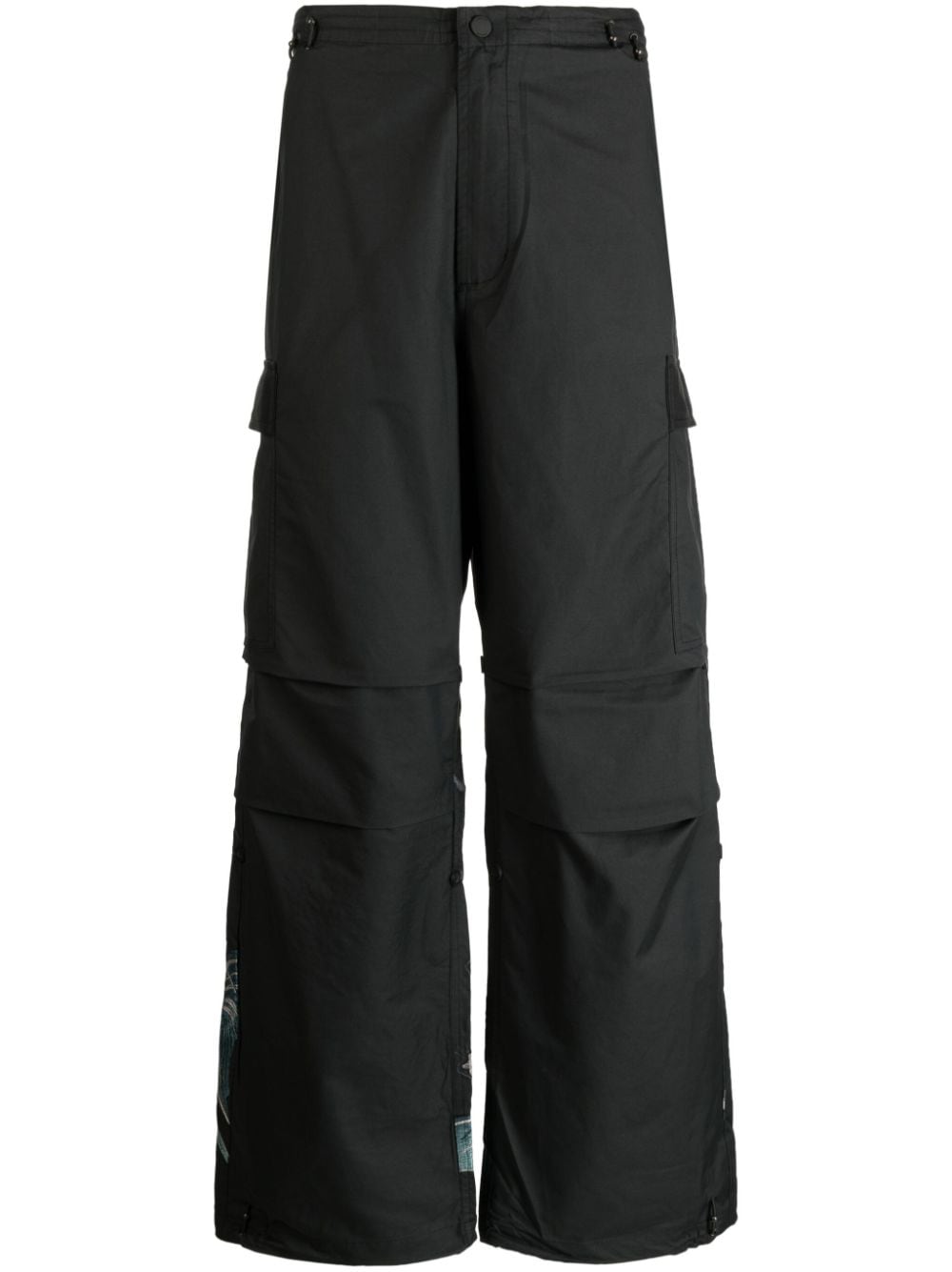 Maharishi dragon-print drawstring trousers - Black von Maharishi