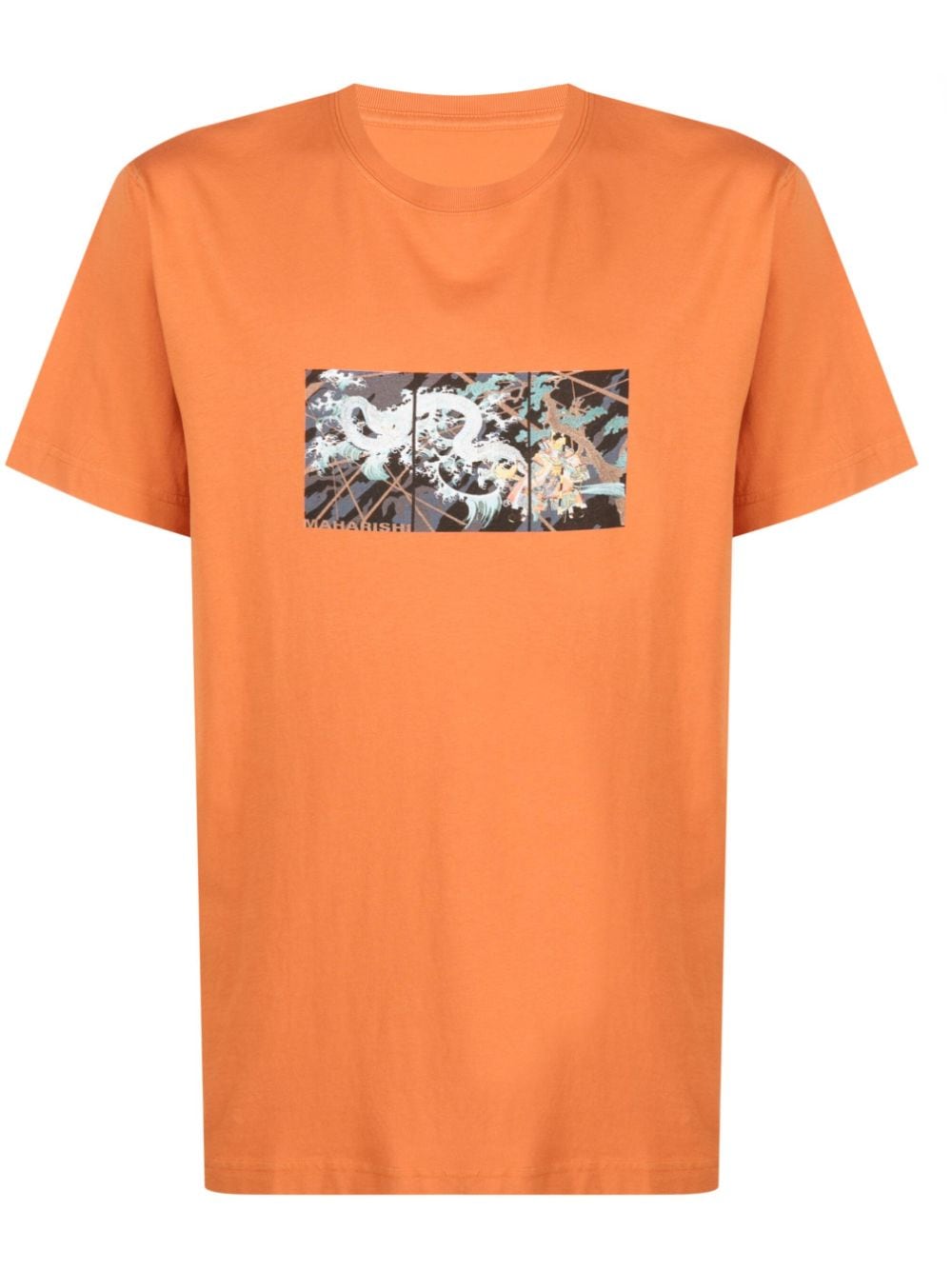 Maharishi graphic-print organic cotton T-shirt - Orange von Maharishi