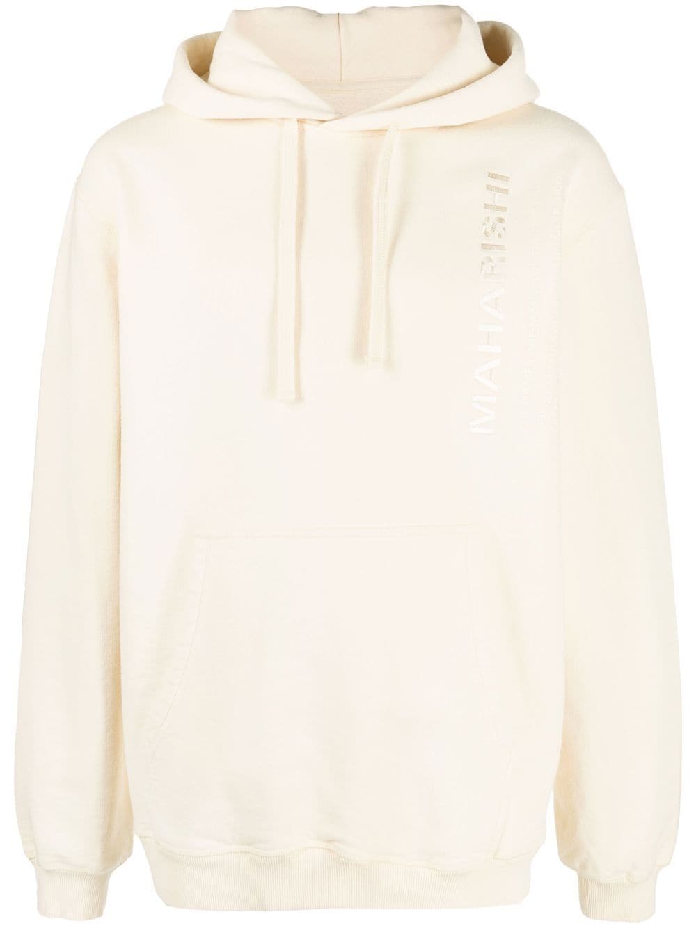 Maharishi logo-embroidered hoodie - Neutrals von Maharishi