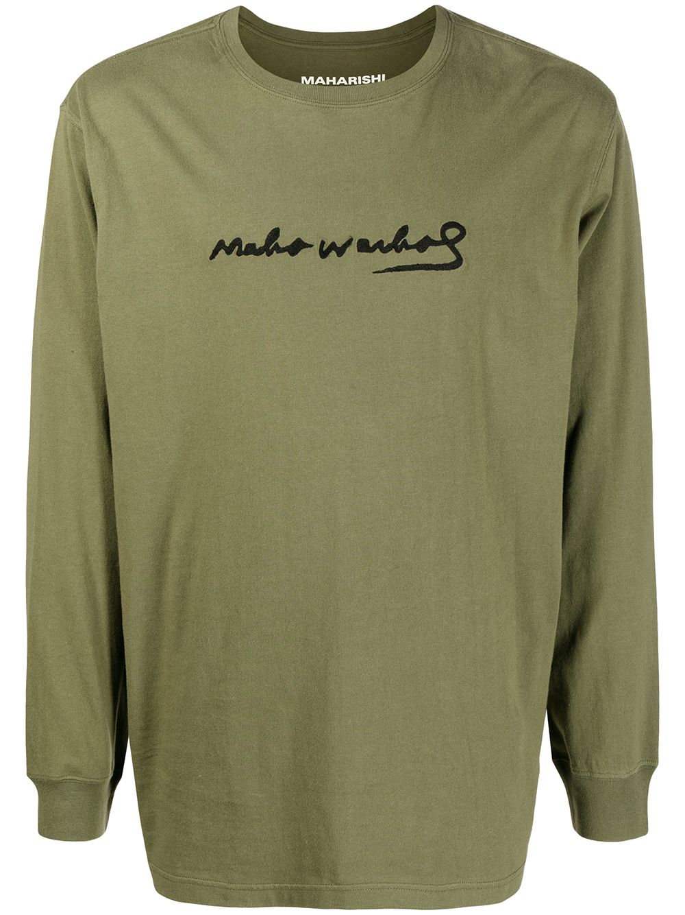 Maharishi logo-print cotton T-shirt - Green von Maharishi