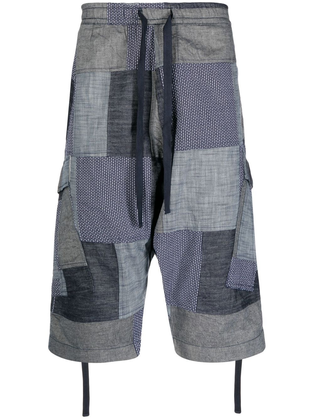 Maharishi patchwork cropped shorts - Blue von Maharishi