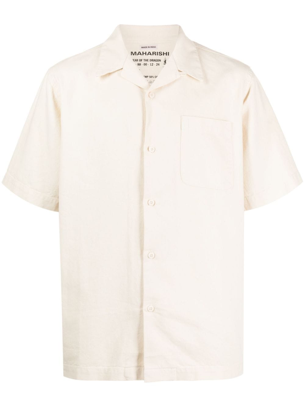 Maharishi short-sleeve chest-pocket shirt - Neutrals von Maharishi
